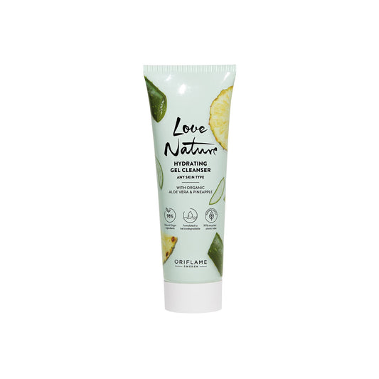 Love Nature Hydrating Gel Cleanser with Organic Aloe Vera & Pineaple