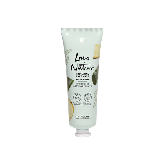 Love Nature Hydrating Mask with Organic Aloe Vera & Pineaple