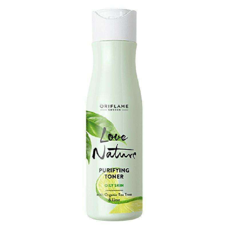 love nature purifying toner with organic tea tree & lime