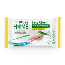 Mr. Wipes Easy Clean Surface Cleaning Wipes Lemon - Glow