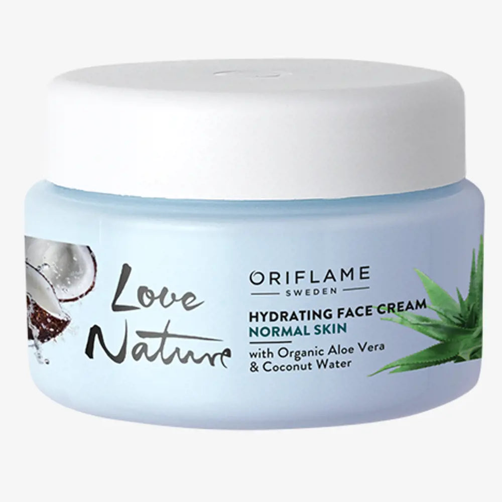 Hydrating Face Cream with Organic Aloe Vera & Coconut Water